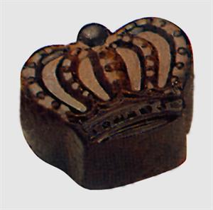 Chokoladeform med krone